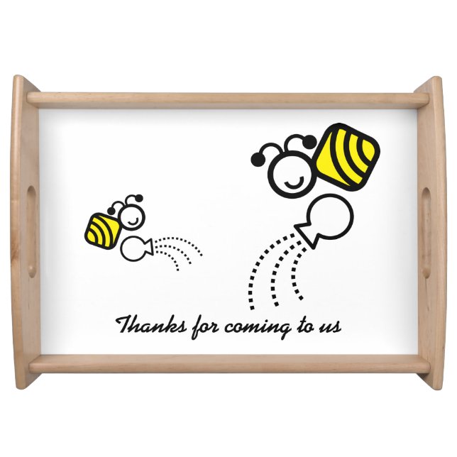 Bee famiy serving tray (Front)