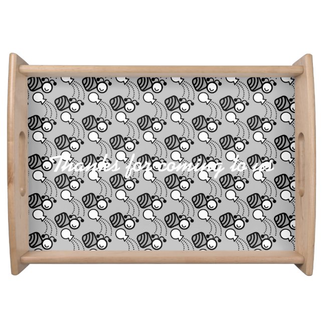 Bee famiy serving tray (Front)