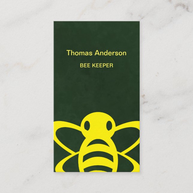 Bee Farm Bee Keeper Business Card (Front)