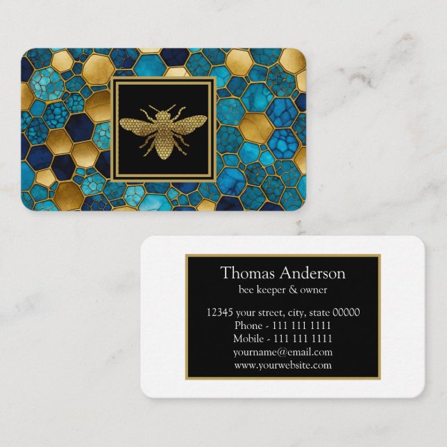 Bee Farm Bee Keeper Business Card (Front/Back)