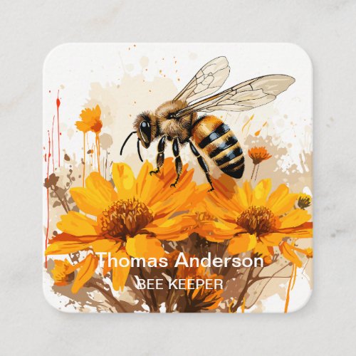 Bee Farm Bee Keeper Business Card