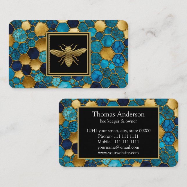 Bee Farm Bee Keeper Business Card (Front/Back)