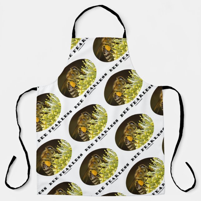 Bee Fearless Bee On Yellow Flower Apron (Front)