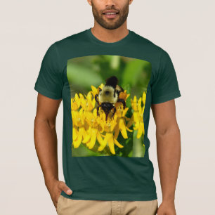 Bee Feasting on Butterfly Weed Wildflowers T-Shirt