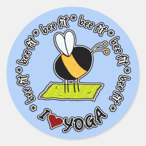 bee fit _ yoga sticker