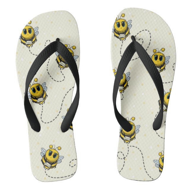 Bee Flip Flops (Footbed)
