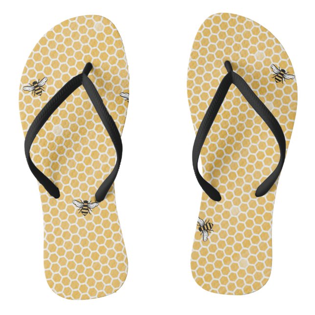 Bee Flip Flops (Footbed)