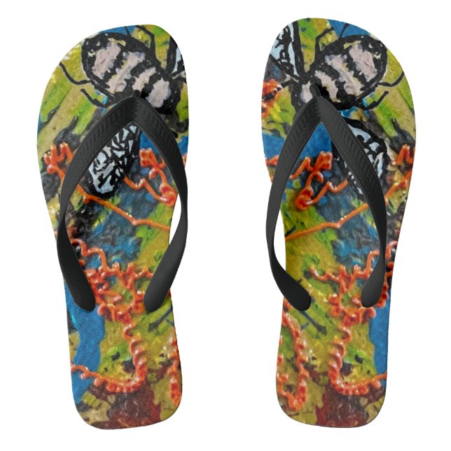 Bee Flip Flops (Footbed)