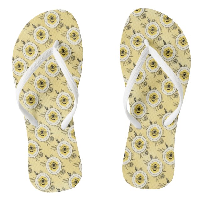Bee Flip Flops (Footbed)