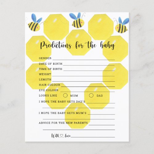 Bee floral _ baby predictions and advice