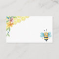 Bee floral - Custom Text Enclosure Card | Zazzle