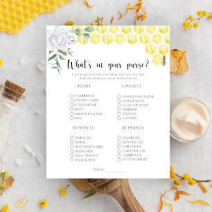 Bee floral what's in your purse game