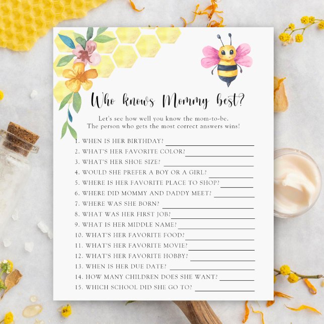 Bee floral - Who knows mommy best (Creator Uploaded)