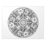 Bee Flower Garden Mandala Coloring Book Pad