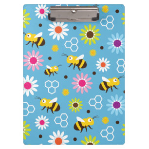 Bee & Flowers Clipboard