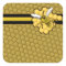 Bee Flying Away From Honeycomb