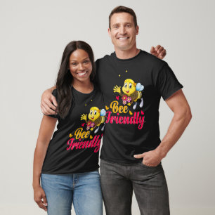 Bee Friendly Cartoon T-Shirt