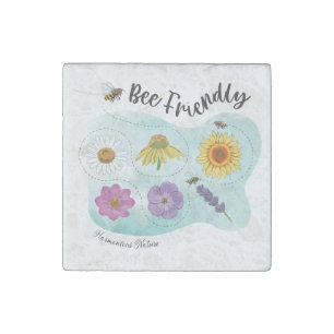 Bee friendly - Harmonious Nature Stone Magnet