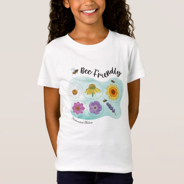 Bee friendly - Harmonious Nature  T-Shirt (Front)