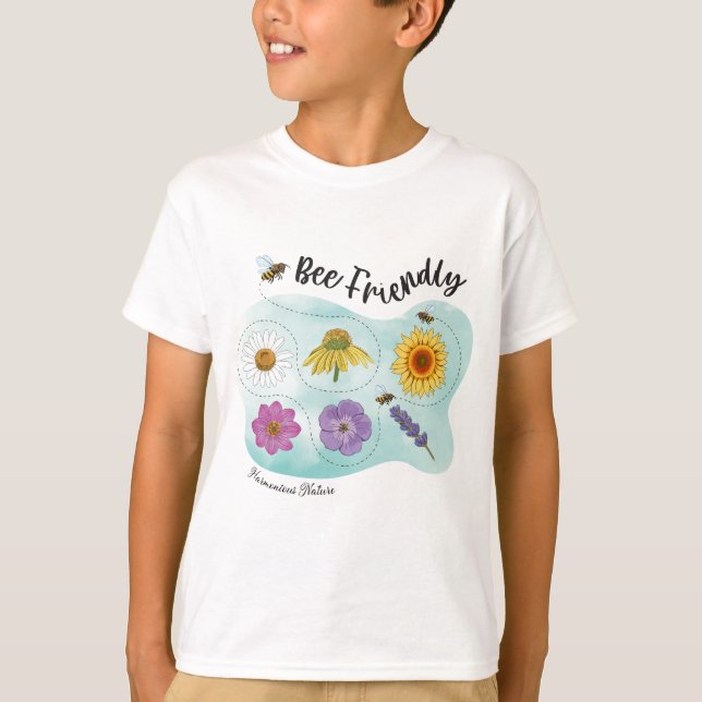 Bee friendly - Harmonious Nature T-Shirt (Front)