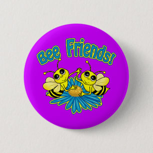 Bee Friends Button