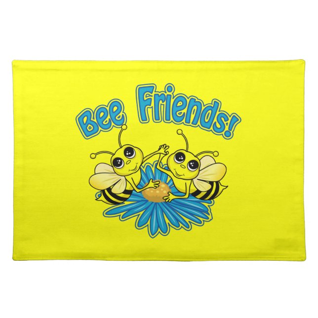 Bee Friends Cloth Placemat (Front)
