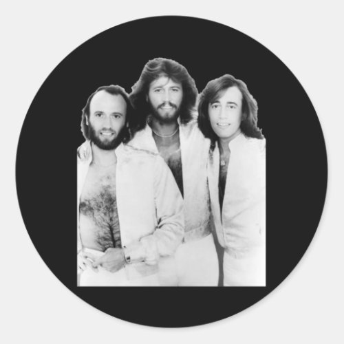 Bee Gees Band One Night Only Classic Round Sticker