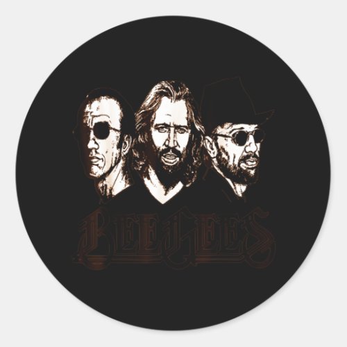 Bee Gees For Men And Women Fan Gifts Classic Round Sticker