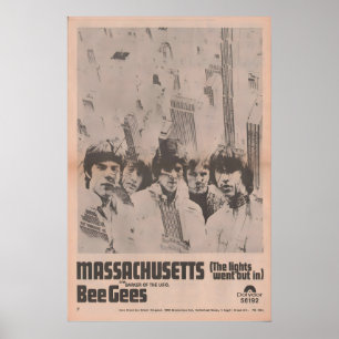 BEE GEES - Poster 1967 original NME