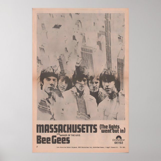 BEE GEES - Poster 1967 original NME (Front)