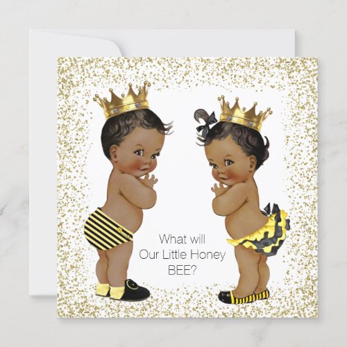 Bee Gender Reveal Baby Shower Invitation