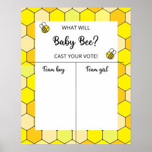 Bee Gender reveal Boy or Girl chart