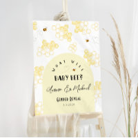 Bee gender reveal welcome