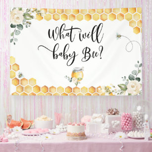 Baby Boy Fishing Banner for Gender Reveal or Baby Shower Decorations