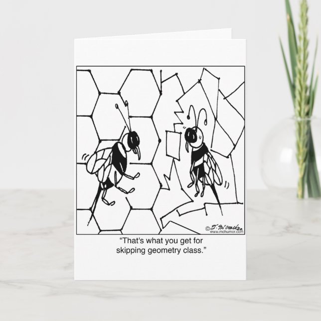 Bee Geometry Card (Front)