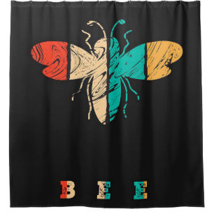 Bee Gifts ,I Love Bee, Beekeeping Gift,Bee Saying Shower Curtain