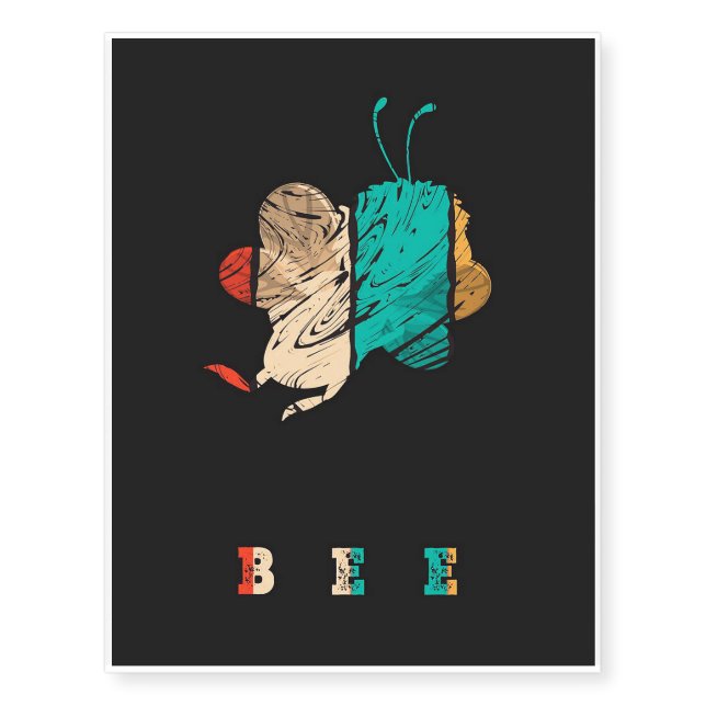 Bee Gifts ,I Love Bee, Beekeeping Gift,Bee Saying Temporary Tattoos (Front)