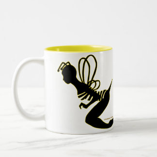 Bee Girl Silhouette Mug