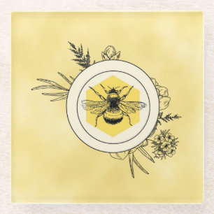 Bee Glass Coaster