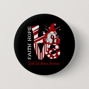 Bee Gnome Love Sickle Cell Anemia Awareness  Button
