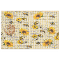 Bee Gnome Sunflower Tissue Paper
