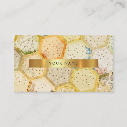 Bee Gold Honeycomb Beehive Vip Business Card