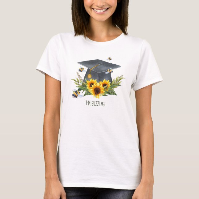 BEE Graduation Gift - Fun Im Buzzing Personalized T-Shirt (Front)