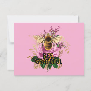 Bee Grateful Postcard