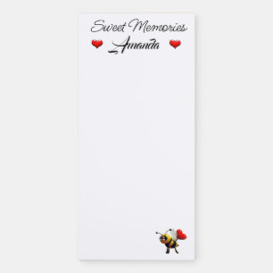 Bee Grocery Shopping List  Magnetic Notepad