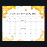 Bee Guess Baby Due Date Calendar Poster<br><div class="desc">Bee Guess Baby Due Date Calendar Poster. For more advanced customization of this design,  simply select the "Customize It" button above! Matching items available. Thank you!</div>