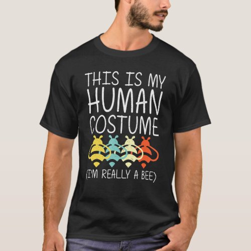 Bee Halloween Human Costume Wasp Ant Insect Easy D T_Shirt