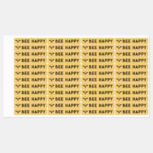 BEE HAPPY 96 Waterproof Tamper-evident Honey Seal  Labels