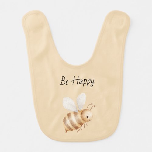 Bee Happy Baby Bib