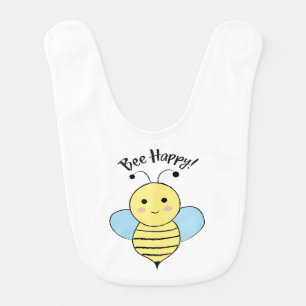 Bee Happy Baby Bib